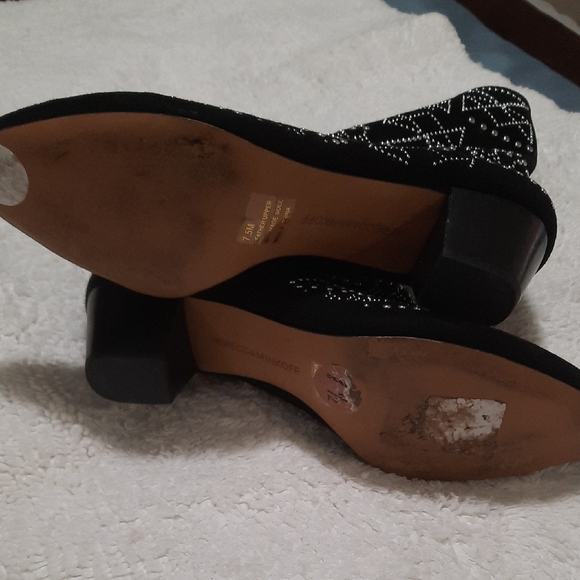 Rebecca Minkoff Black Studded Heeled Boots - Picture 5 of 10